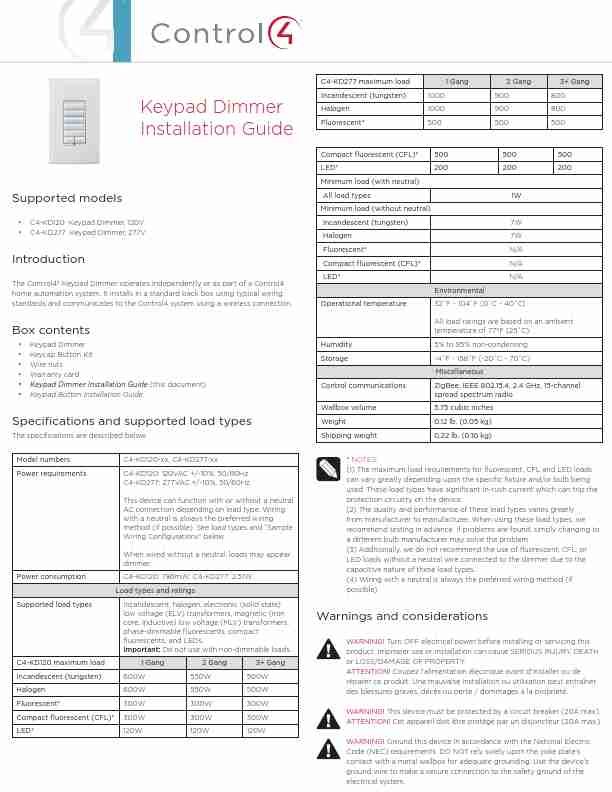 CONTROL4 C4-KD277-page_pdf